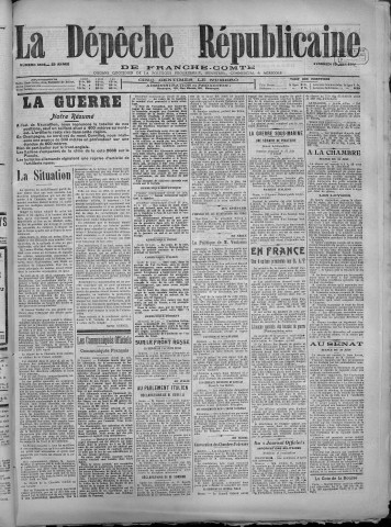 22/06/1917 - La Dépêche républicaine de Franche-Comté [Texte imprimé]