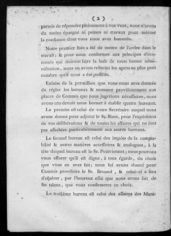 Compte-rendu par le directoire du département du Doubs à Messieurs les membres composant le conseil général de ce département, lors de leur première séance tenue le 3 novembre 1790