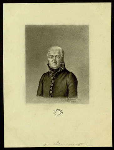 Laurençot. Buste de face, légèrement tourné vers la gauche [dessin] / H. Savourot , [S.l.] : H. Savourot, 1845