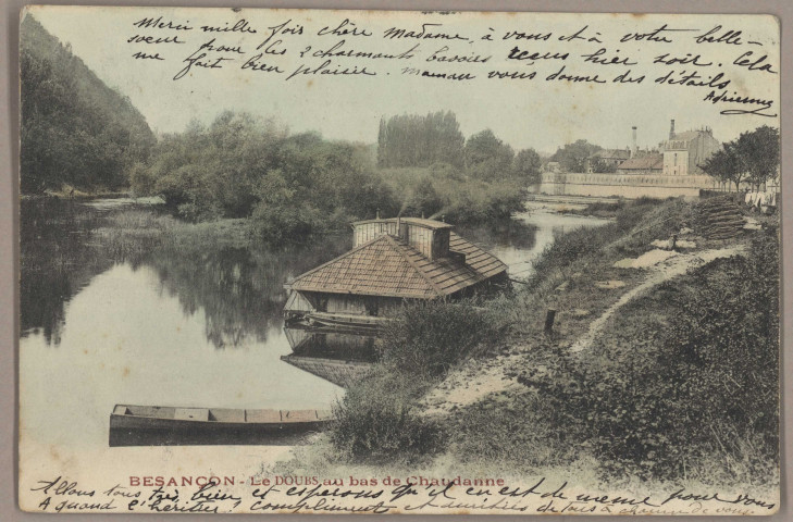 Besançon - Le Doubs au bas de Chaudanne [image fixe] , 1904/1905
