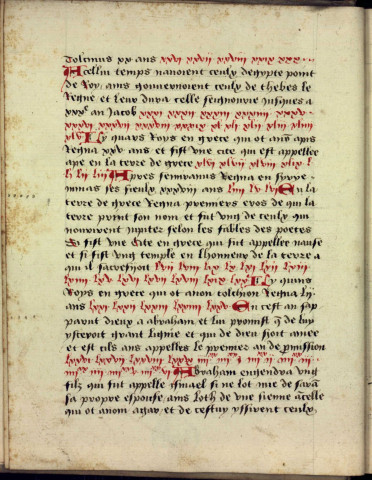 Ms 672 - Chronique universelle, extraite d'Eusèbe, S. Jérôme, Sigebert de Gembloux, etc.