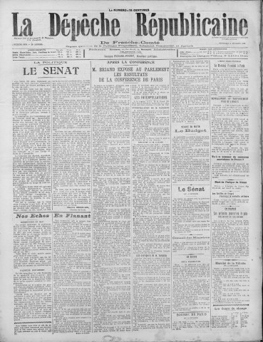 04/02/1921 - La Dépêche républicaine de Franche-Comté [Texte imprimé]