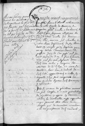 Comptes de la Ville de Besançon, recettes et dépenses, Compte de François Morel (1er juin 1671 - 31 mai 1672)