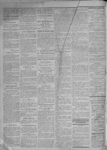 31/12/1918 - La Dépêche républicaine de Franche-Comté [Texte imprimé]