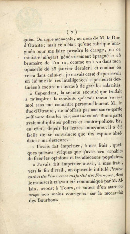 Extrait de l'état des services de M. Le Joyand, pour maison de Bourbon, concernant les personnes qui ont coopéré au retour du Roi, en 1815 [Texte imprimé] /