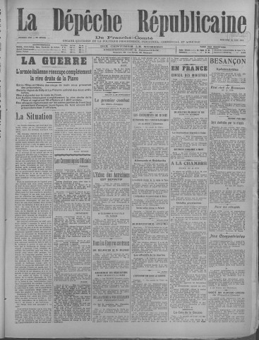 26/06/1918 - La Dépêche républicaine de Franche-Comté [Texte imprimé]