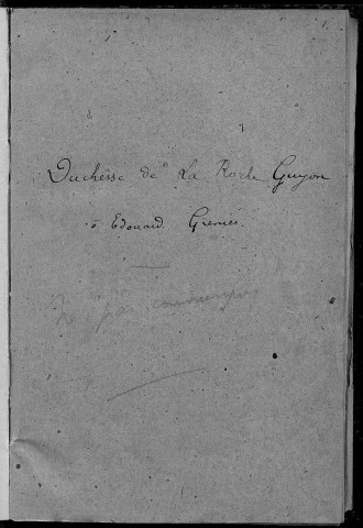 Ms 1429 - Lar-Ray (tome VII). Correspondance du poète Edouard Grenier (1819-1901)