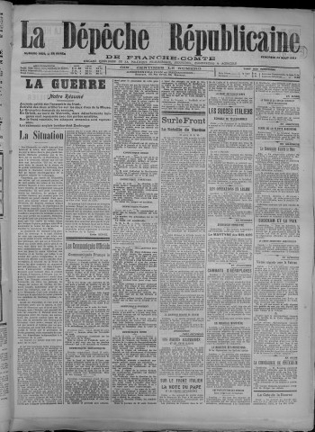 24/08/1917 - La Dépêche républicaine de Franche-Comté [Texte imprimé]