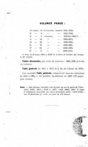 01/01/1910 - Mémoires de la Société d'émulation du Doubs [Texte imprimé]