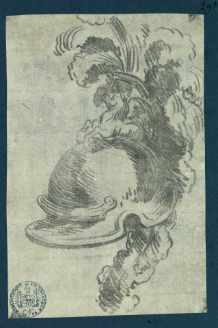 Casque empanaché , [S.l.] : [s.n.], [1700-1800]