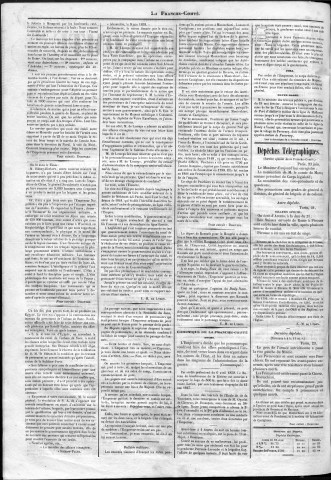 24/06/1859 - La Franche-Comté : organe politique des départements de l'Est