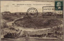 Vue générale à vol d'oiseau de Besançon.