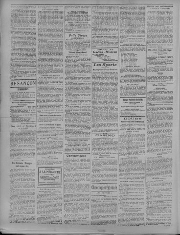 22/07/1922 - La Dépêche républicaine de Franche-Comté [Texte imprimé]