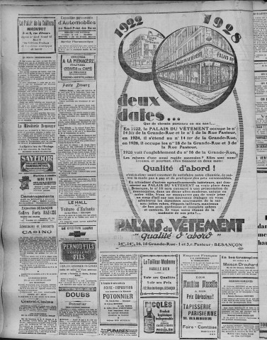 13/05/1928 - La Dépêche républicaine de Franche-Comté [Texte imprimé]