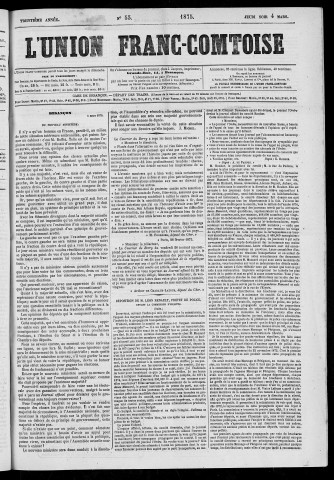 04/03/1875 - L'Union franc-comtoise [Texte imprimé]