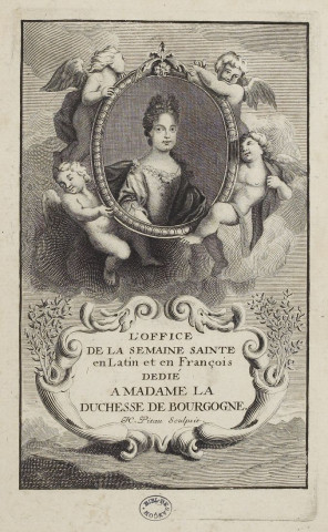 [Portrait de Madame la Duchesse de bourgogne Marie Adélaïde de Savoie] / N. Pitau Sculpist..- N. Pitau