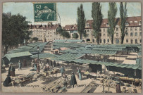 Besançon. Place Labourée ; le Marché [image fixe] , Paris : L. V. & Cie, Aqua Photo, 1904/1910