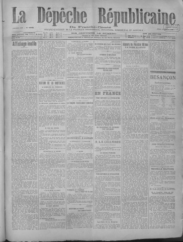 06/02/1919 - La Dépêche républicaine de Franche-Comté [Texte imprimé]