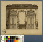 Chambre à coucher du duc d'Aumont ; côté de la cheminée / Pierre-Adrien Pâris , [S.l.] : [P.-A. Pâris], [1700-1800]