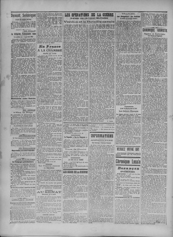07/06/1916 - La Dépêche républicaine de Franche-Comté [Texte imprimé]