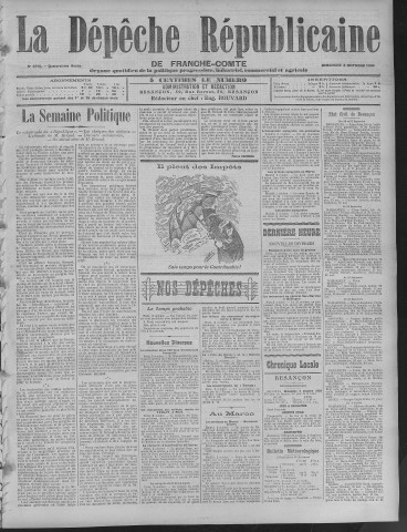 03/10/1909 - La Dépêche républicaine de Franche-Comté [Texte imprimé]