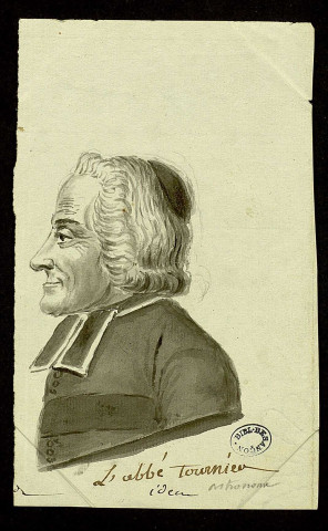 L'abbé Tournier, astronome. Buste de profil gauche [dessin] , [S.l.] : [s.n.], [1800-1899]