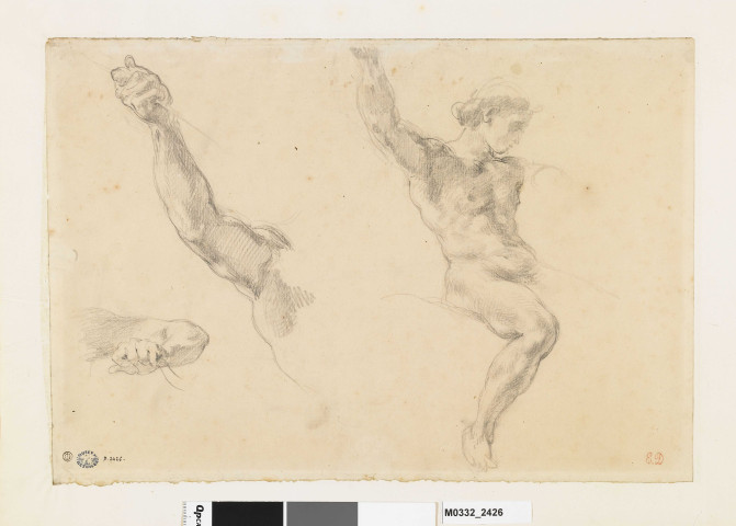 Étude pour l'ange à cheval de "Héliodore chassé du temple"