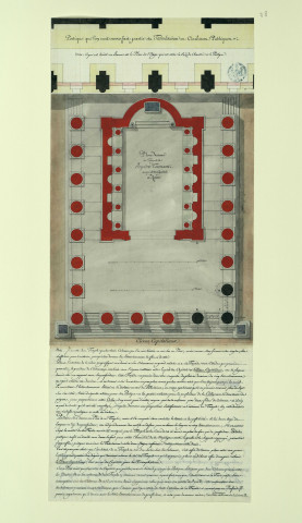 Plan restauré du temple de Jupiter Tonnant au pied du Capitole à Rome / Pierre-Adrien Pâris , [S.l.] : [P.-A. Pâris], [1700 -1800]