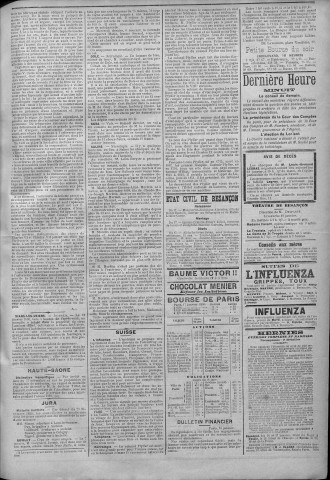 18/01/1890 - La Franche-Comté : journal politique de la région de l'Est