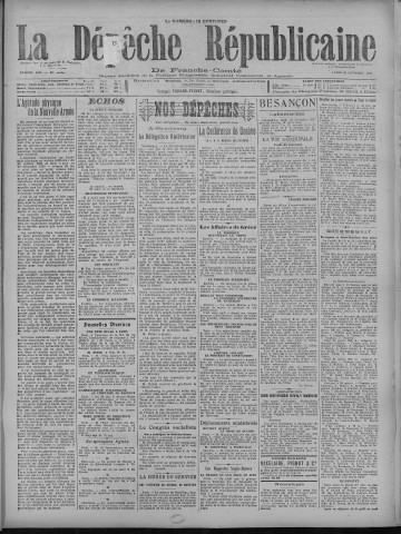 22/11/1920 - La Dépêche républicaine de Franche-Comté [Texte imprimé]