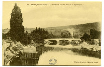 Besançon-les-Bains. - Le Doubs en aval du Pont de la République [image fixe] 1904/1914