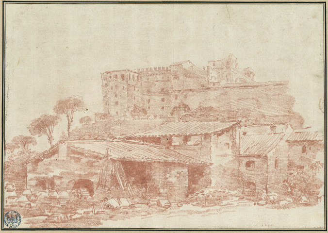 21 - Vue du belvédère du Vatican à Rome , [Italie, Rome], [1756-1761]