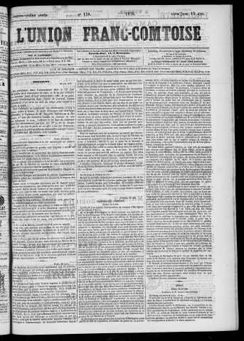 12/06/1876 - L'Union franc-comtoise [Texte imprimé]