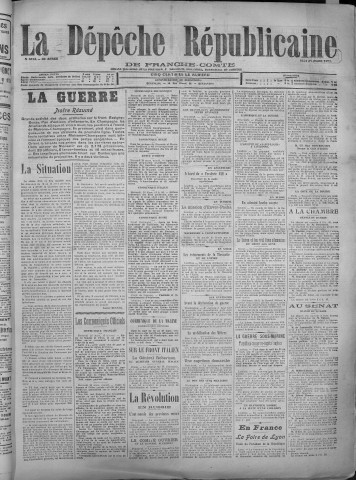 29/03/1917 - La Dépêche républicaine de Franche-Comté [Texte imprimé]