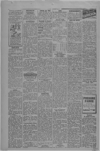 28/02/1944 - Le petit comtois [Texte imprimé] : journal républicain démocratique quotidien