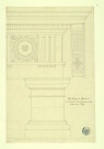 Maison du Saint-Esprit-des-Napolitains à Rome : ordre dorique, détail / Pierre-Adrien Pâris , [S.l.] : [P.-A. Pâris], [1700-1800]