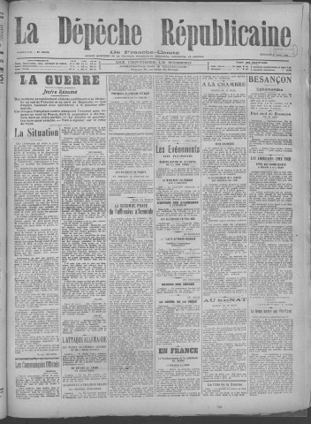 27/03/1918 - La Dépêche républicaine de Franche-Comté [Texte imprimé]
