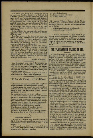 Le Vide-boche [Texte imprimé] : journal bimensuel à gros tirage, humoristique, littéraire, artistique, etc ...