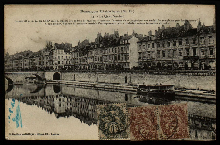 Besançon historique. Le Quai Vauban [image fixe] , 1904/1912