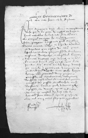 Comptes de la Ville de Besançon, recettes et dépenses, Compte de Jehan Grégoire(1er juin 1563 - 31 mai 1564)