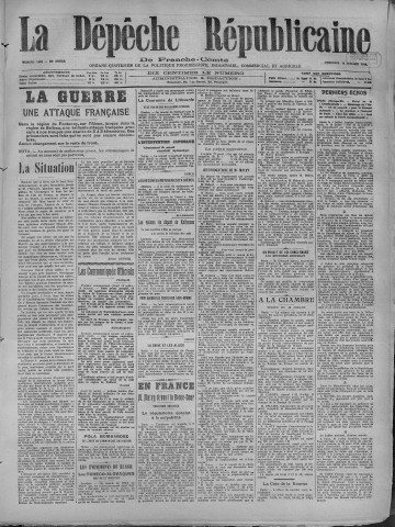 19/07/1918 - La Dépêche républicaine de Franche-Comté [Texte imprimé]