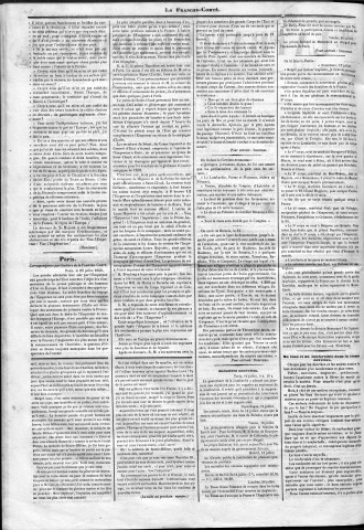 22/07/1859 - La Franche-Comté : organe politique des départements de l'Est
