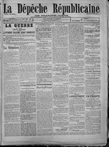 09/05/1917 - La Dépêche républicaine de Franche-Comté [Texte imprimé]