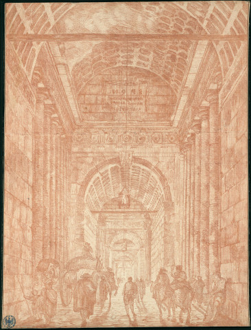 42 - Entrée de la grotte de Pouzzoles d'après Hubert Robert , [Italie], [1760]