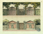 Plan de deux maisons bâties en 1771, pour Messieurs Tassin frères, négociants à Orléans. Elévations de portails / Pierre-Adrien Pâris , [S.l.] : [P.-A. Pâris], [1771]