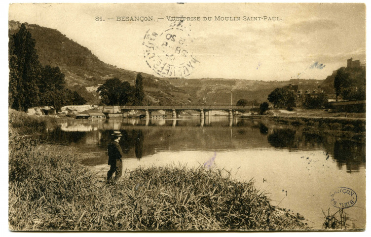 Besançon. - Vue prise du Moulin Saint-Paul [image fixe] , Besançon : Edition Simili Charbon, Teulet, 1904/1908