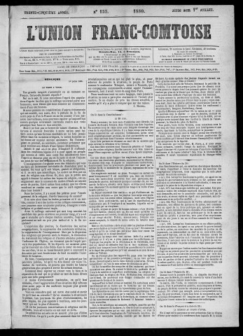 01/07/1880 - L'Union franc-comtoise [Texte imprimé]