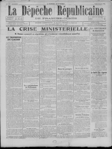 18/02/1932 - La Dépêche républicaine de Franche-Comté [Texte imprimé]