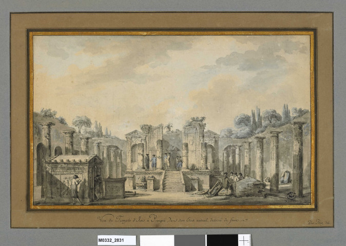 Le temple d'Isis à Pompéi en 1779