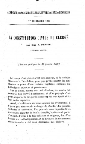 01/01/1936 - Procès verbaux et mémoires [Texte imprimé] /